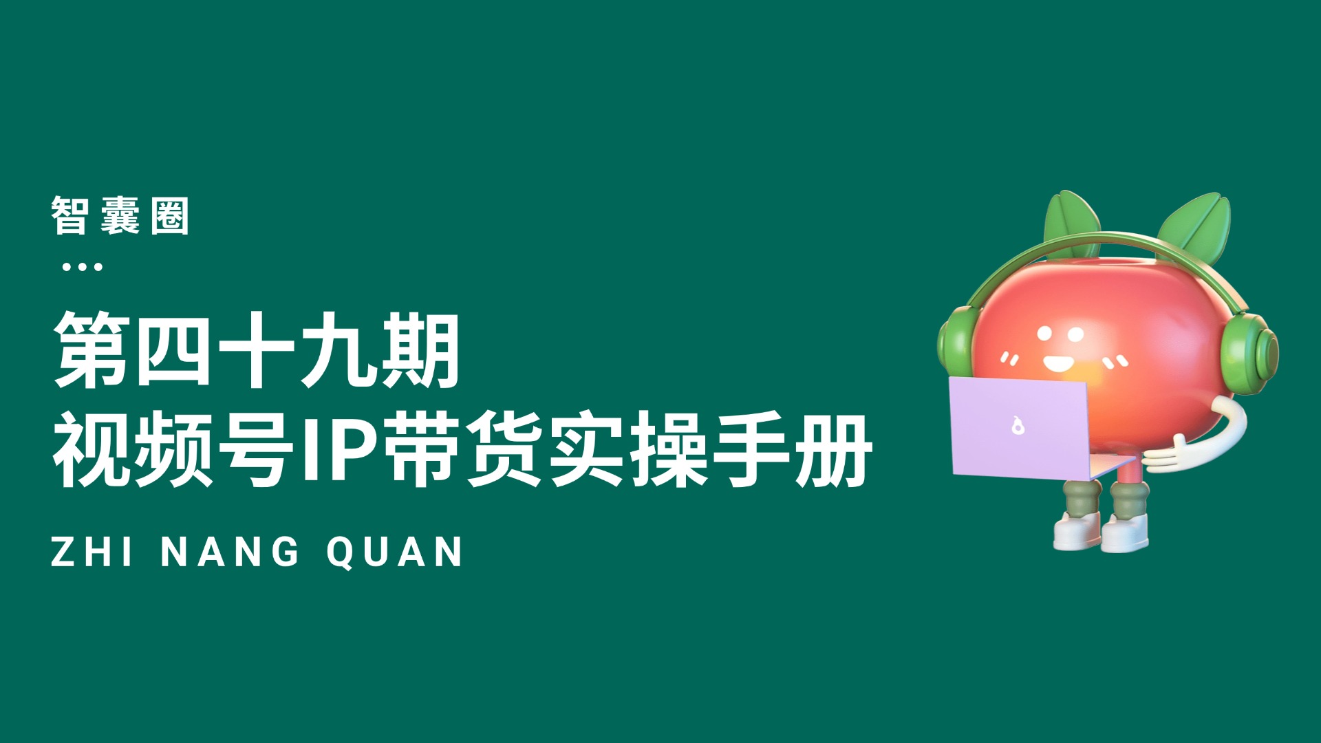 第四十九期视频号IP带货实操手册